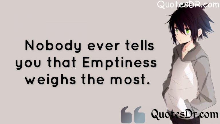 Sad Anime Quotes About Loneliness