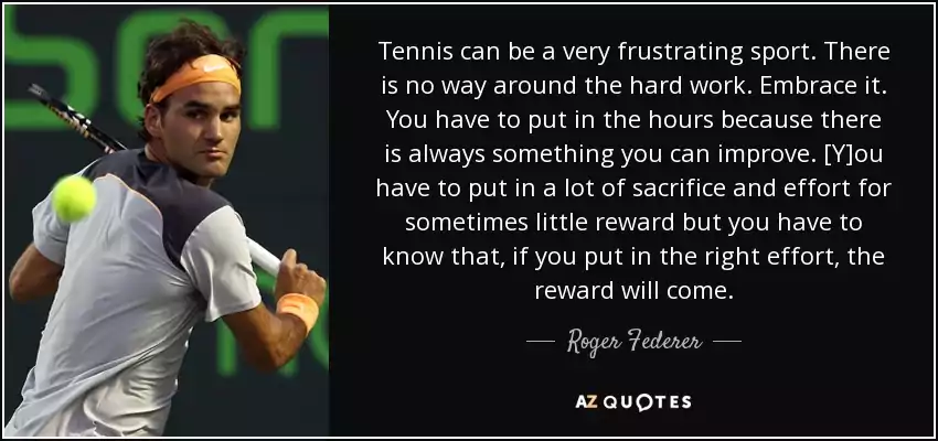 Roger Federer Quotes About Tennis