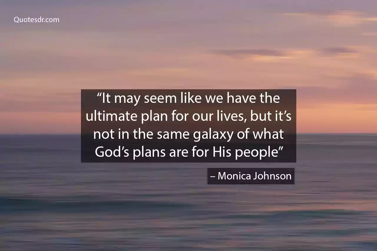 God Has a Plan Quote Bible