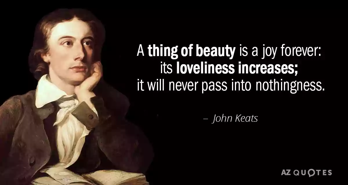 john keats quotes about love