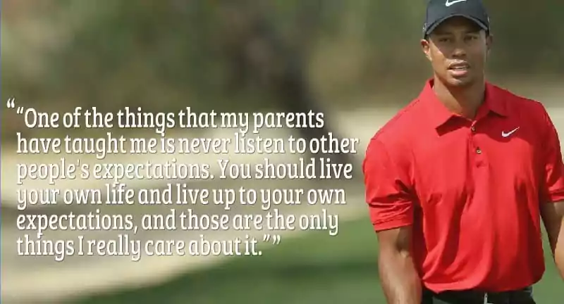 The Greatest Tiger Woods Qoutes: Never Give Up!